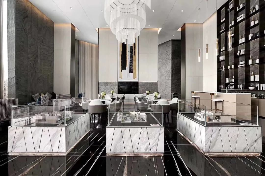 ArchiNova Materials Stone System on Display in a Bright Showroom