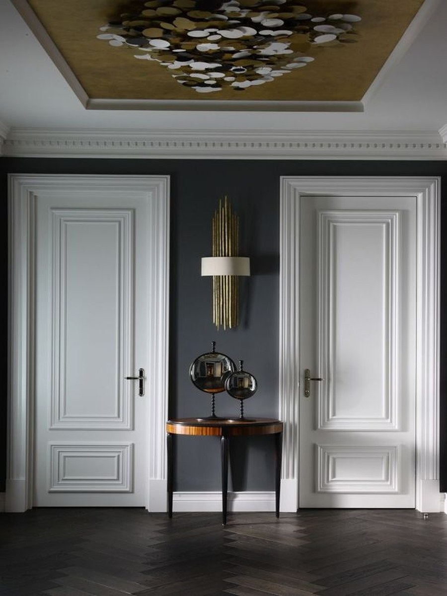 ArchiNova Materials fiberboard door system in a quiet architectural interior