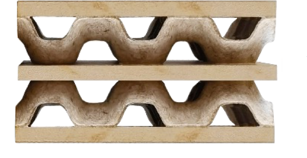 3+2 finished dual-layer composite board structure