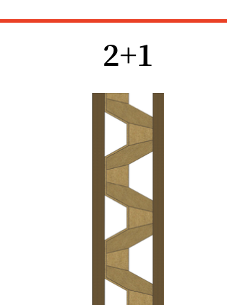 2+1 core section visual
