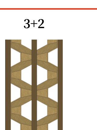 3+2 core section visual