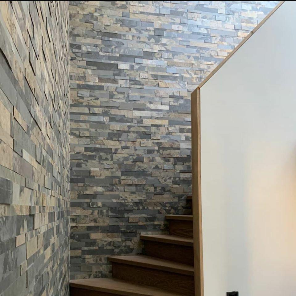 背膠 3D 系列樓梯牆面|Peel-and-Stick 3D Series stair wall